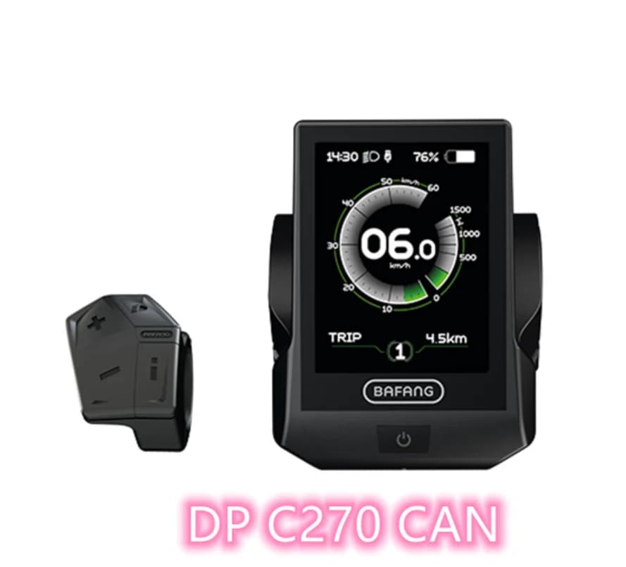 Bafang kijelző középmotoros és hátsó agymotoros e-bike-hoz – DP C270