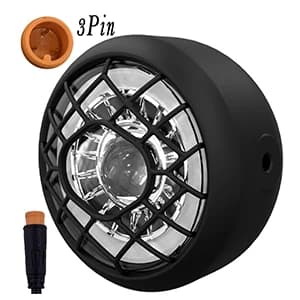 LED első lámpa e-bike-hoz, 36/48 V, 3 tűs, vízálló – 3pin male