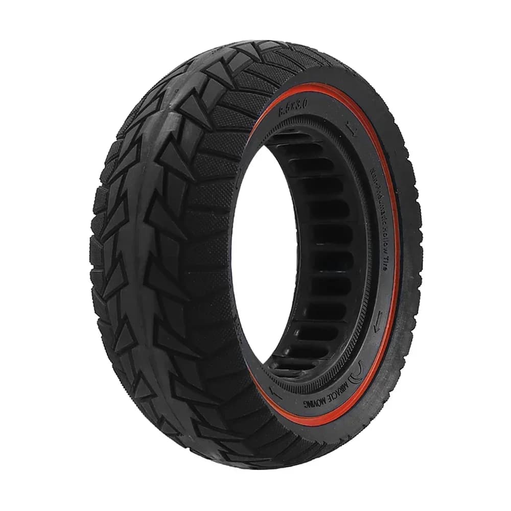 Tömör terepgumi 8,5×3 Vsett 8, 9+, Zero 8, 9 Pro és Kugoo G2 Pro rollerhez – piros