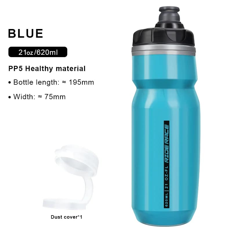 Riderace hőszigetelt dupla falú kulacs, 620 ml – kék