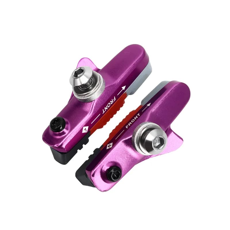 Riderace V-fékbetét CNC tartóval – lila