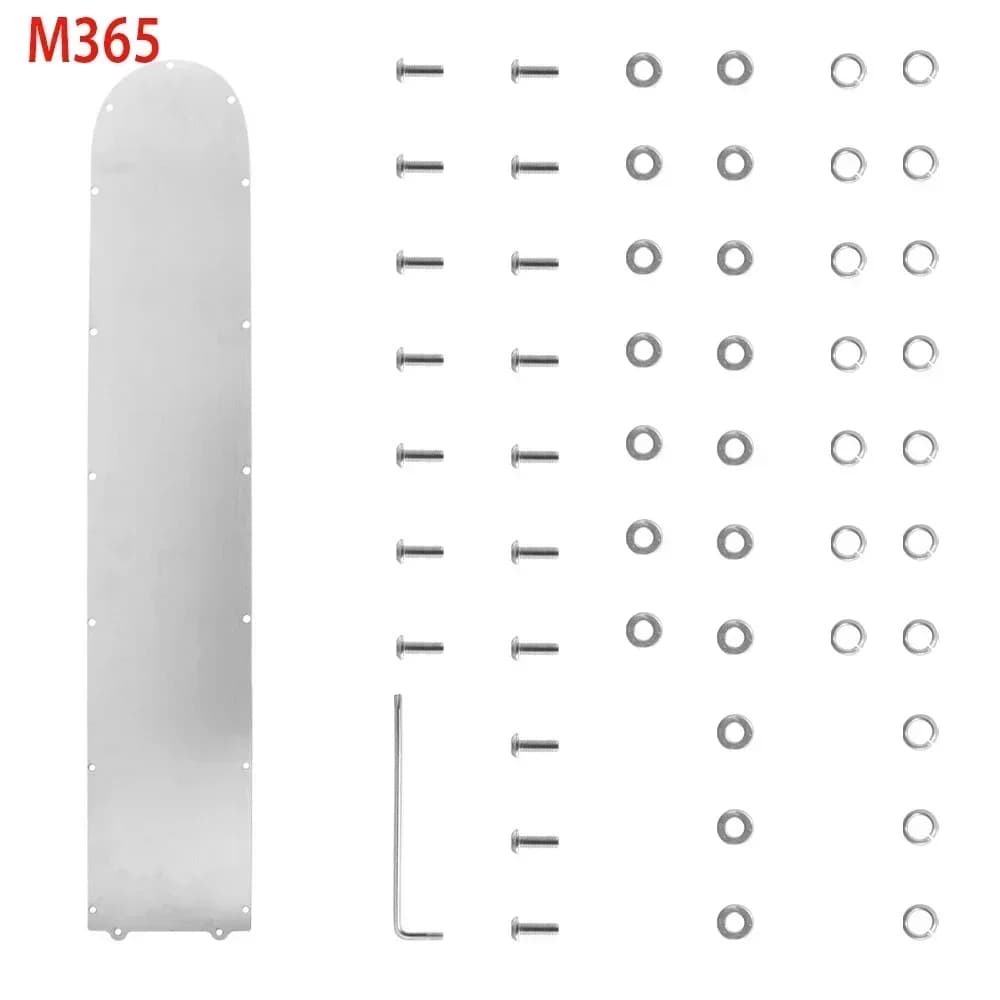 Rozsdamentes akkumulátorvédő alsó lemez csavarokkal Xiaomi M365, Pro, 1S, 4 Pro, Pro 2 rollerhez – m365 1s ezüst