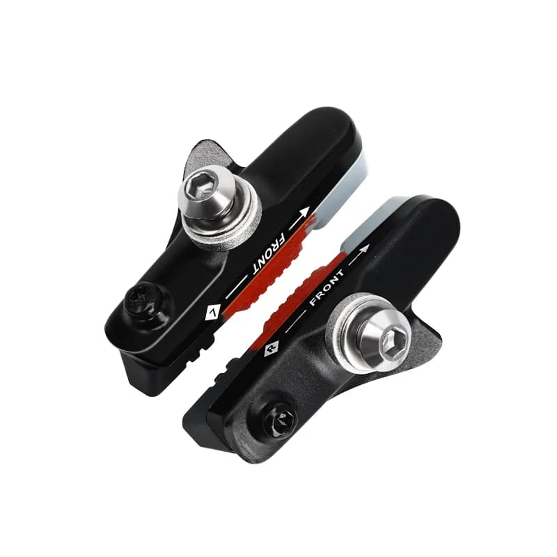 Riderace V-fékbetét CNC tartóval – fekete