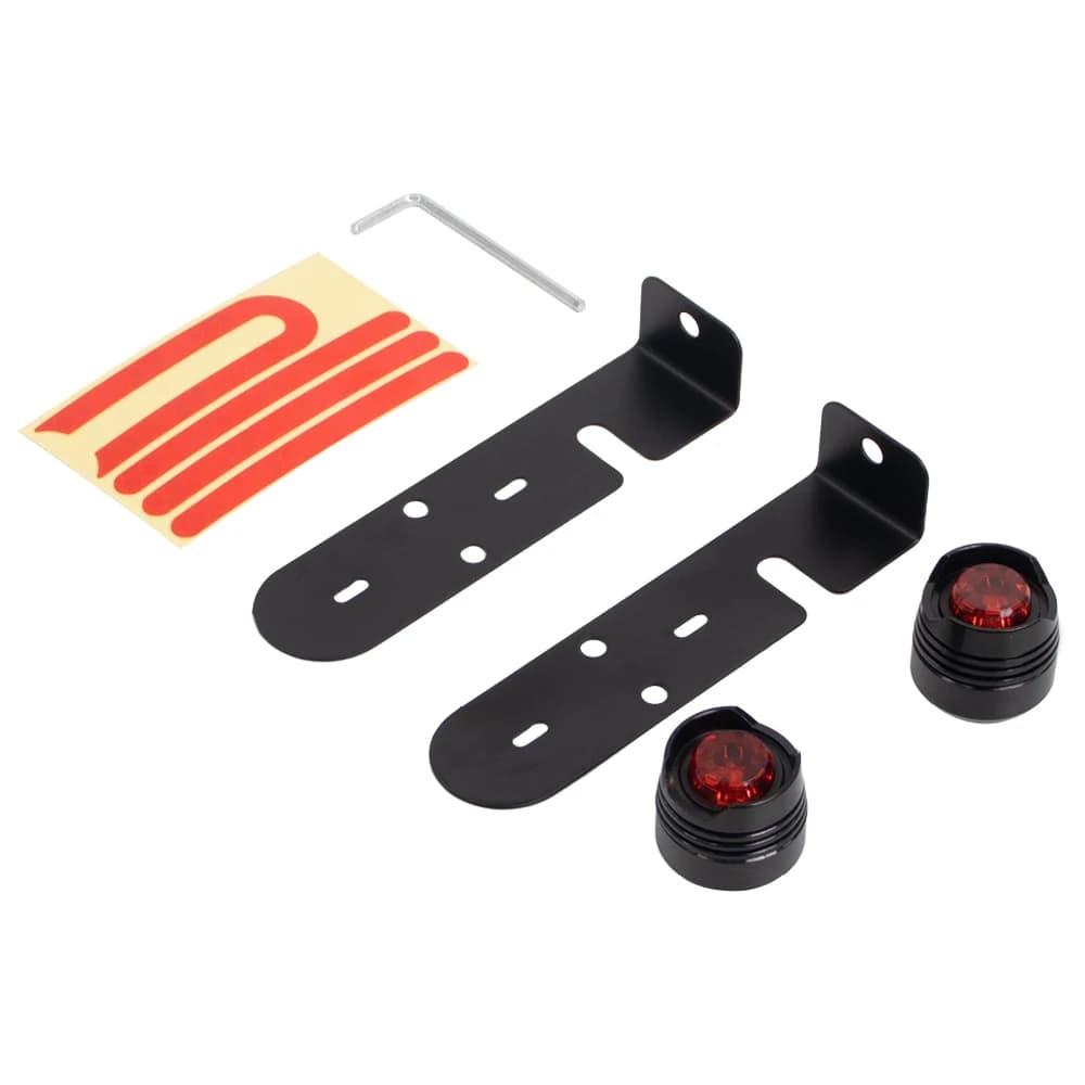 Vízálló villogó LED hátsó lámpa Xiaomi M365, Pro, Pro 2, 1S rollerhez – fekete