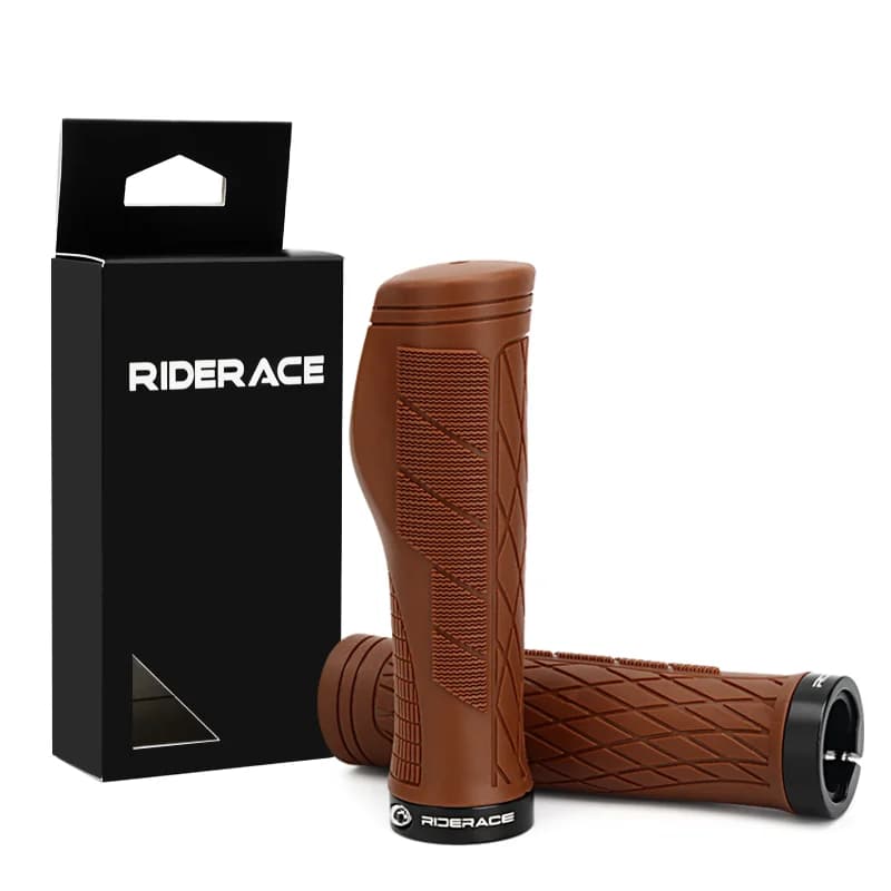 Riderace csavarral rögzíthető puha TPR markolat – barna