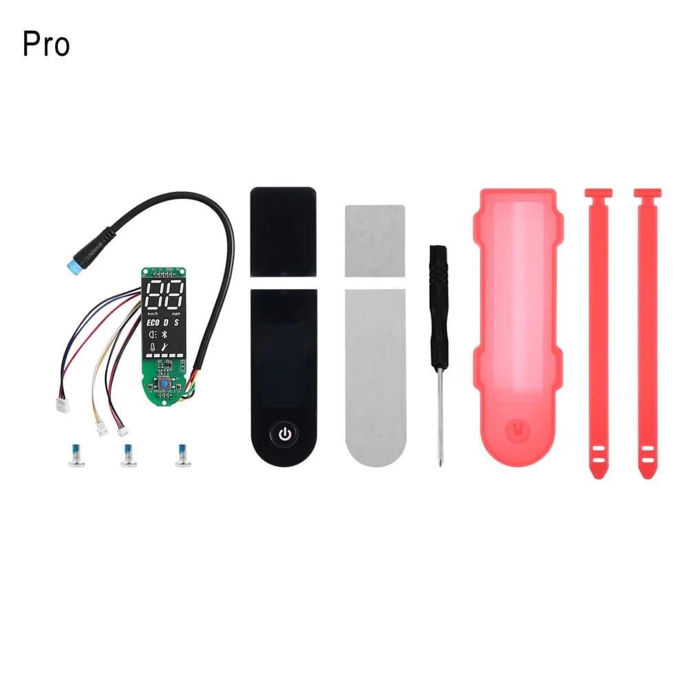 Szilikon kijelzővédő rögzítőpánttal Xiaomi M365 Pro, Pro 2 rollerhez – pro piros
