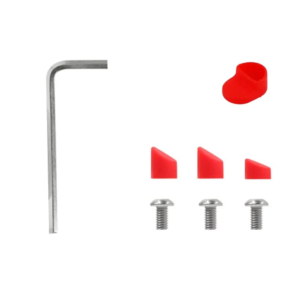 Hátsó sárvédő-készlet lámpával, tartóval és fényvisszaverővel Xiaomi M365, Pro 2, 1S, Mi 3 rollerhez – piros dust plug