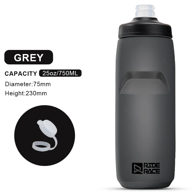 Nagy űrtartalmú sportkulacs, 620/750 ml – szürke 750 ml