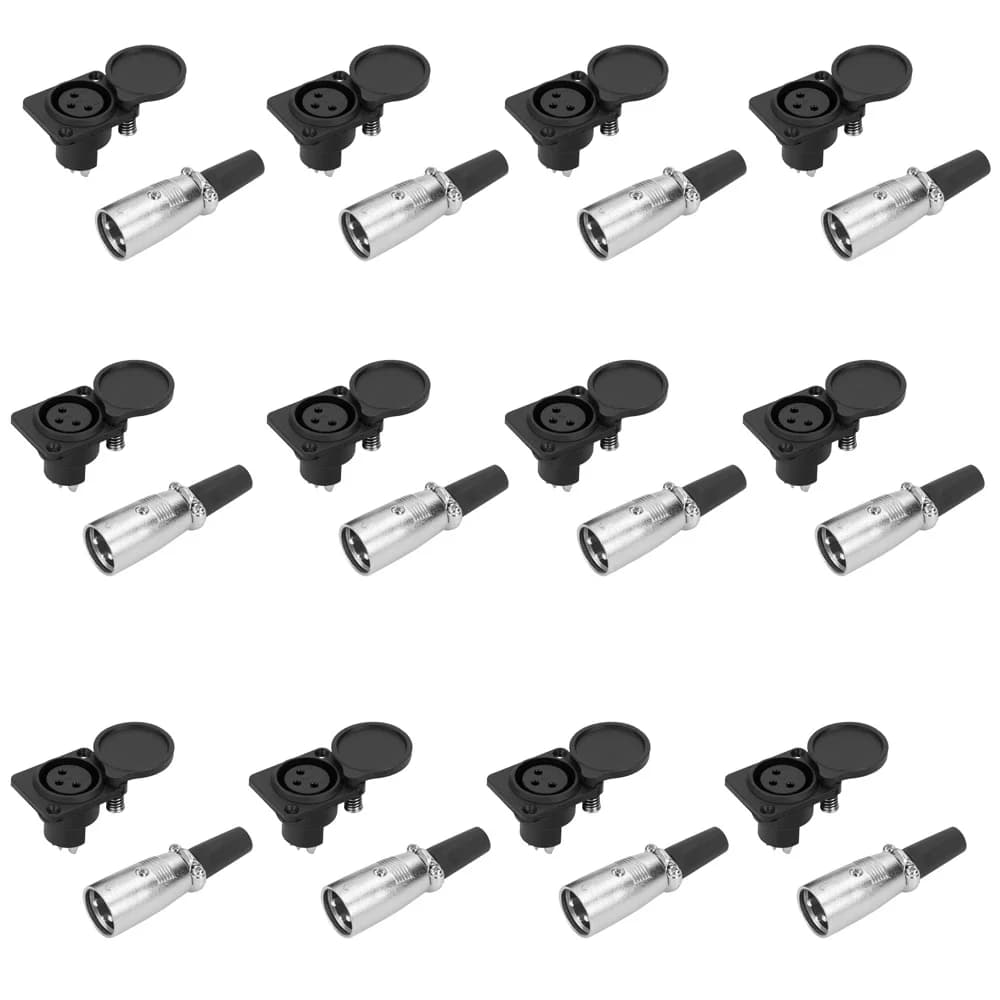 3 tűs töltőaljzat-csatlakozó rollerhez és elektromos kerekesszékhez – 12pairs