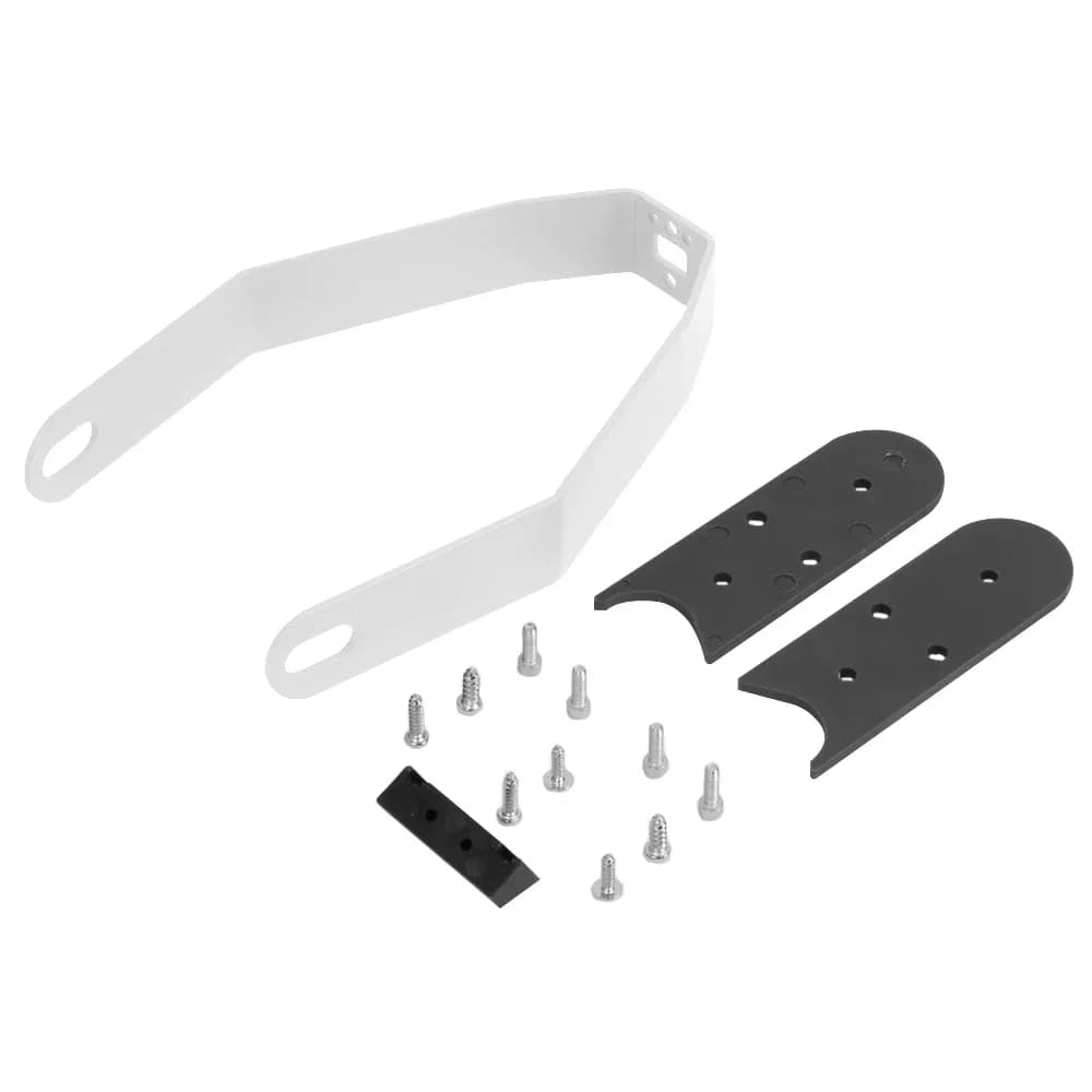 Hátsó sárvédőtartó fém konzollal és hézagtakaróval Xiaomi M365, Pro, Pro 2 rollerhez – fehér