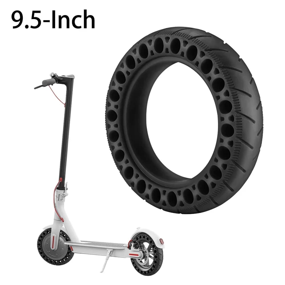 Méhsejt-szerkezetű tömör gumi 9,5" Xiaomi M365, Pro, 1S, Pro 2 rollerhez – fekete