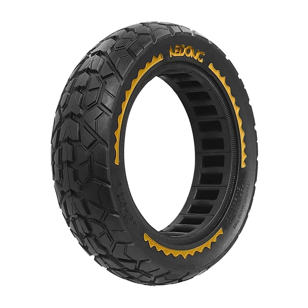 Defektmentes tömör terepgumi 60/70-6.5 (10×2,5) Ninebot Max G30, G30D, G30LP rollerhez – sárga