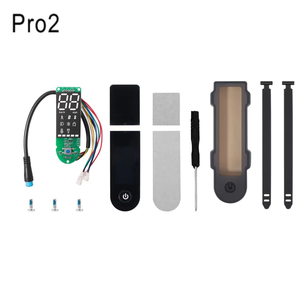 Szilikon kijelzővédő rögzítőpánttal Xiaomi M365 Pro, Pro 2 rollerhez – pro2 fekete