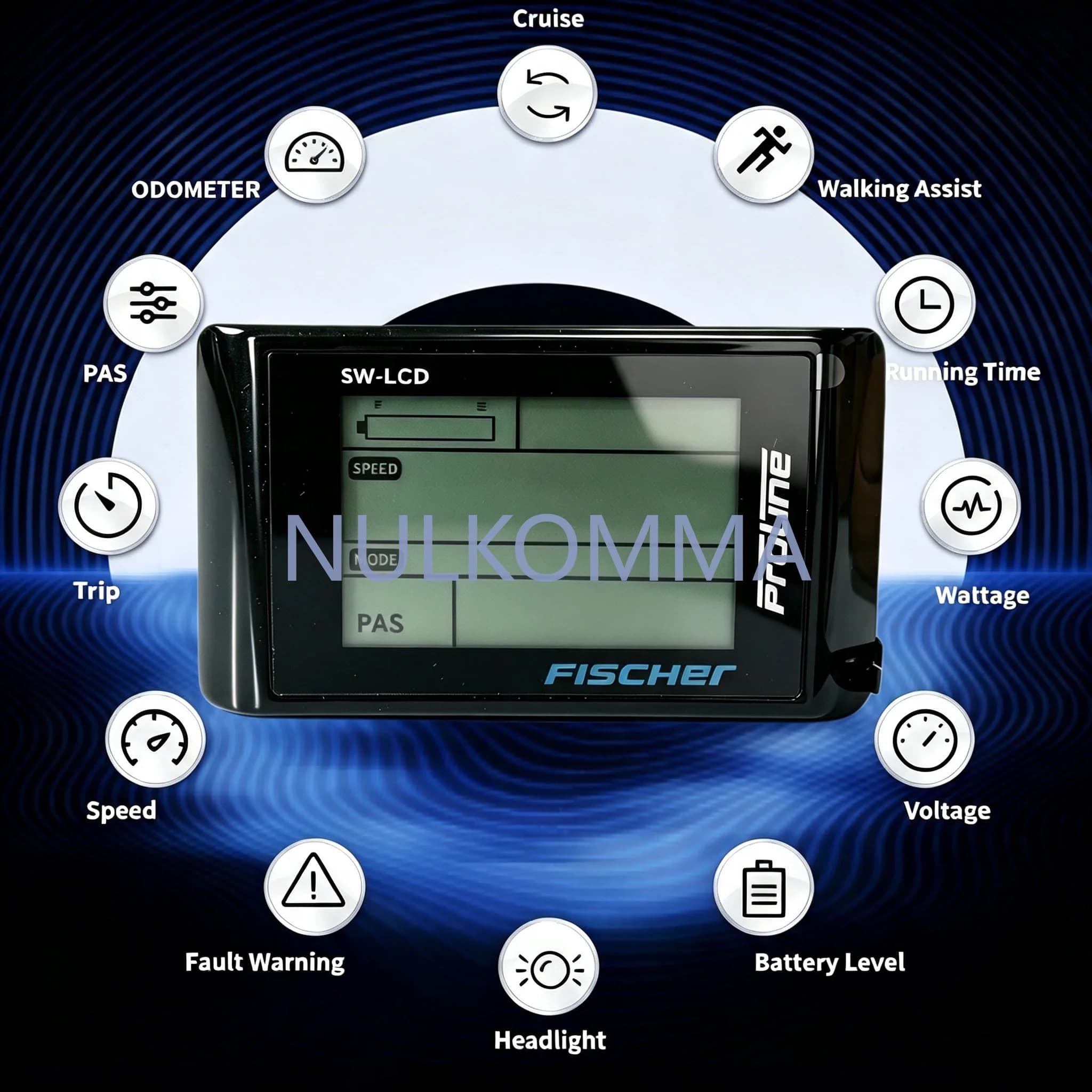 SW-LCD kijelző Fischer Proline e-bike-hoz