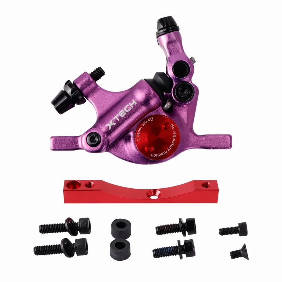 Xtech alumínium hidraulikus tárcsafék Xiaomi M365, Pro, Pro 2, 1S rollerhez – B-purple