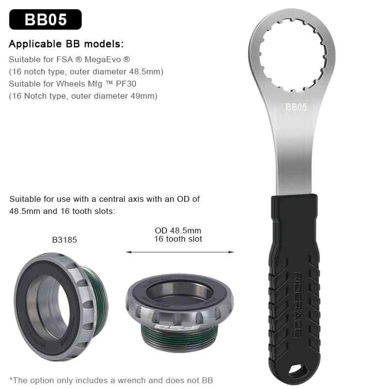 Riderace középcsapágy kulcs Shimano BBR9000, SRAM DUB és BSA30 csapágyakhoz – BB05