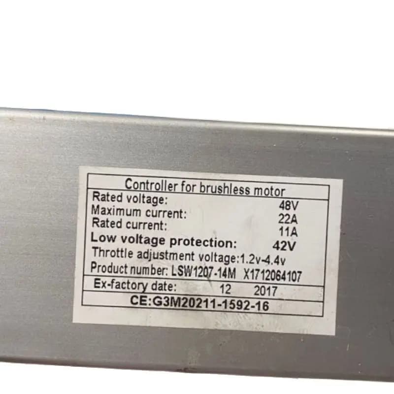 Lishui motorvezérlő LSW1207-14M, 48 V 22 A