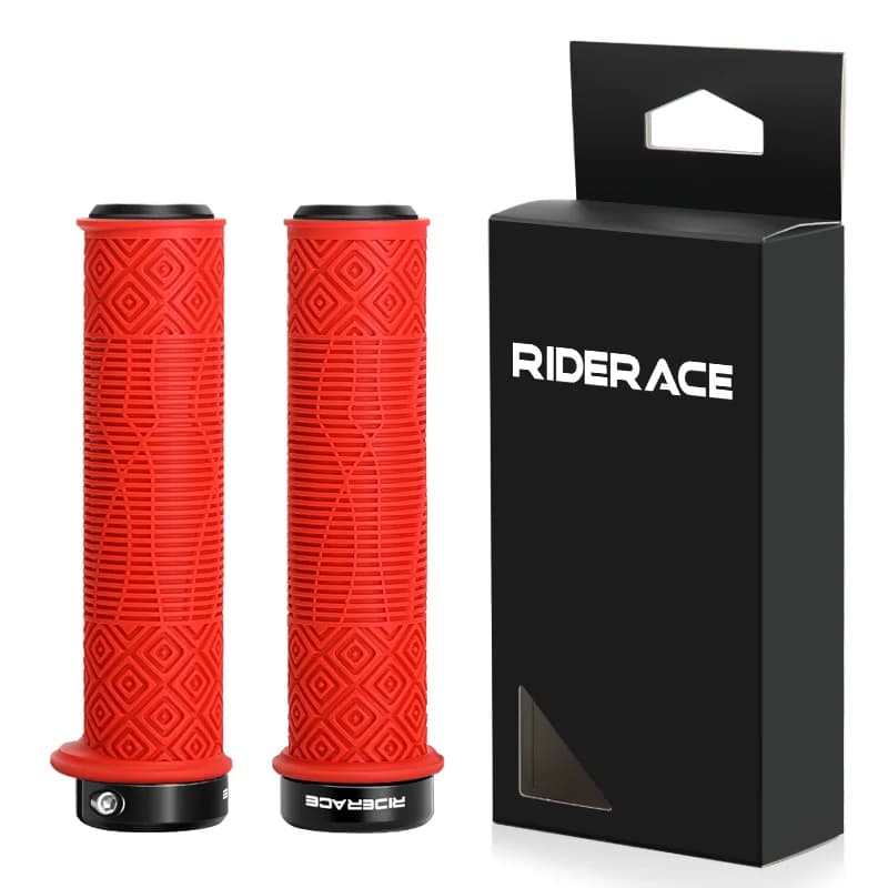 Riderace ergonomikus TPR markolat szarvval – piros