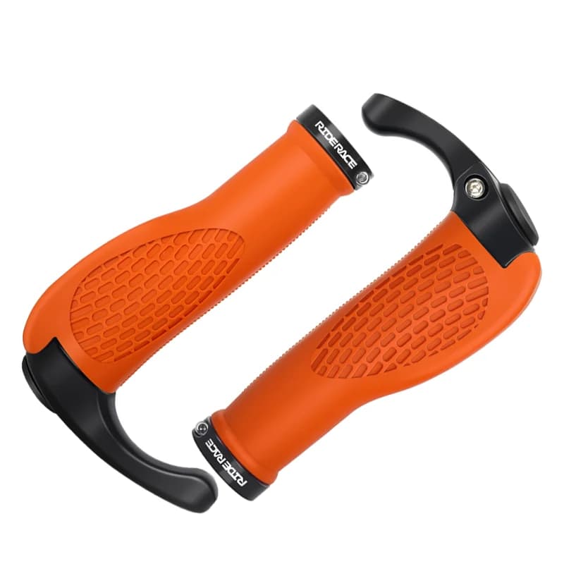 Riderace kétoldalt rögzíthető ergonomikus gumi markolat – narancs