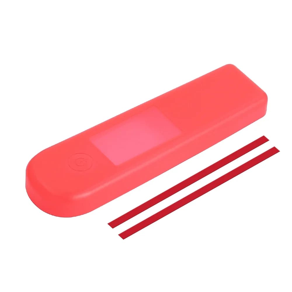 Pótalkatrészek Ninebot Max G2 rollerhez: vezérlő, kijelző, sztender, sárvédő, lámpa, gázkar, kampó – Silicone cover piros