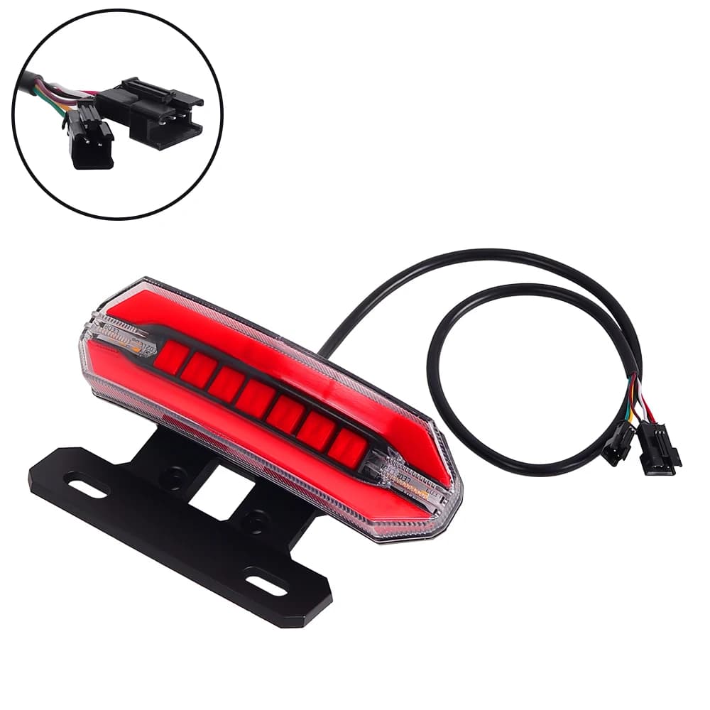 Vízálló LED hátsó lámpa rollerhez és e-bike-hoz