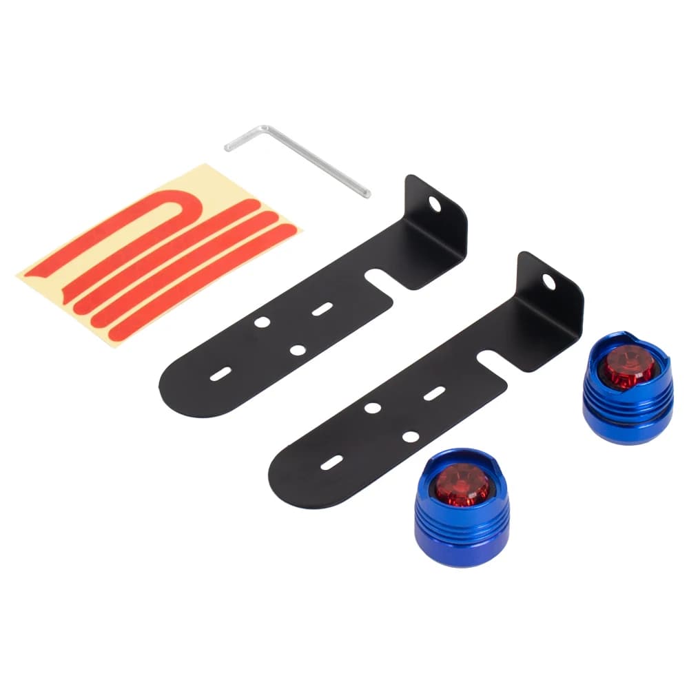 Vízálló villogó LED hátsó lámpa Xiaomi M365, Pro, Pro 2, 1S rollerhez – kék