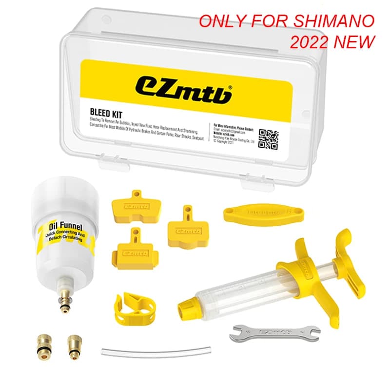 Légtelenítő készlet Shimano hidraulikus fékhez, tölcsérrel és olajdugóval – alap és dobozzal