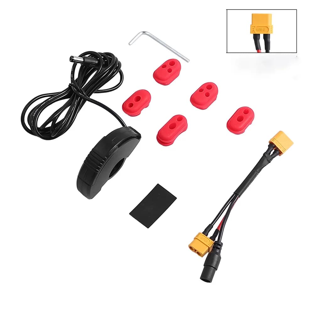Kormányra szerelhető USB telefontöltő XT30 / XT60 csatlakozóval (Ninebot, Kugoo, Xiaomi) – XT60U-F