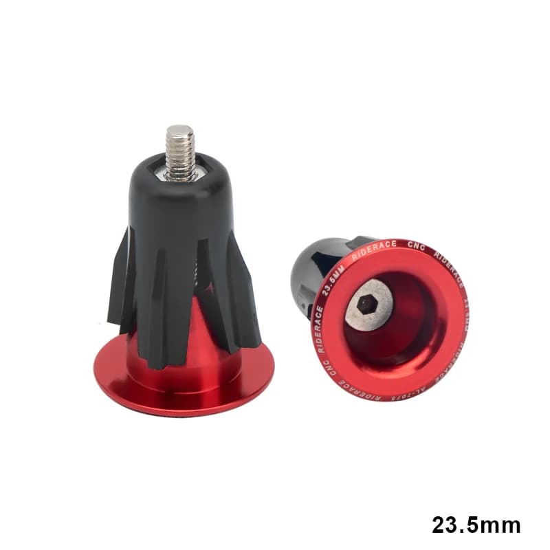 Riderace alumínium kormányvégdugó 23,5 mm – piros 23,5 mm