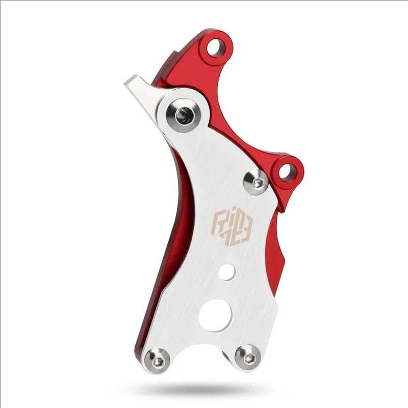 Riderace tárcsafék adapter hátsó kerékhez, V-fékes vázra – piros