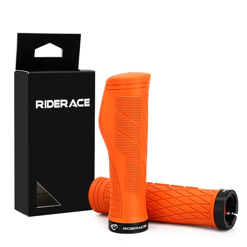 Riderace csavarral rögzíthető puha TPR markolat – narancs