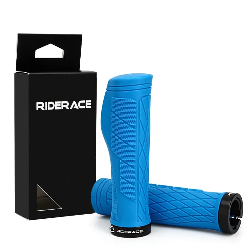Riderace csavarral rögzíthető puha TPR markolat – kék
