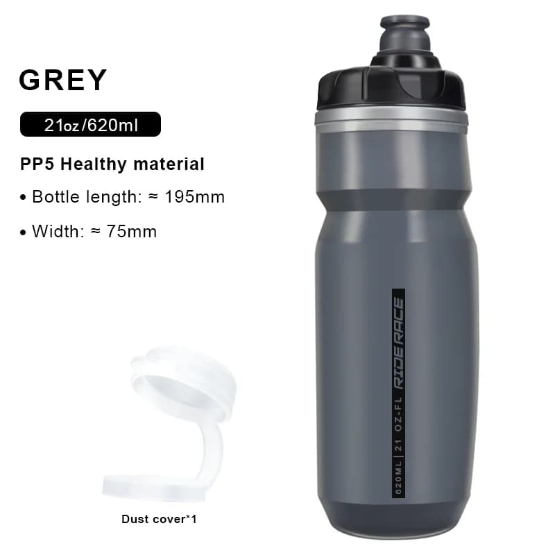 Riderace hőszigetelt dupla falú kulacs, 620 ml – szürke