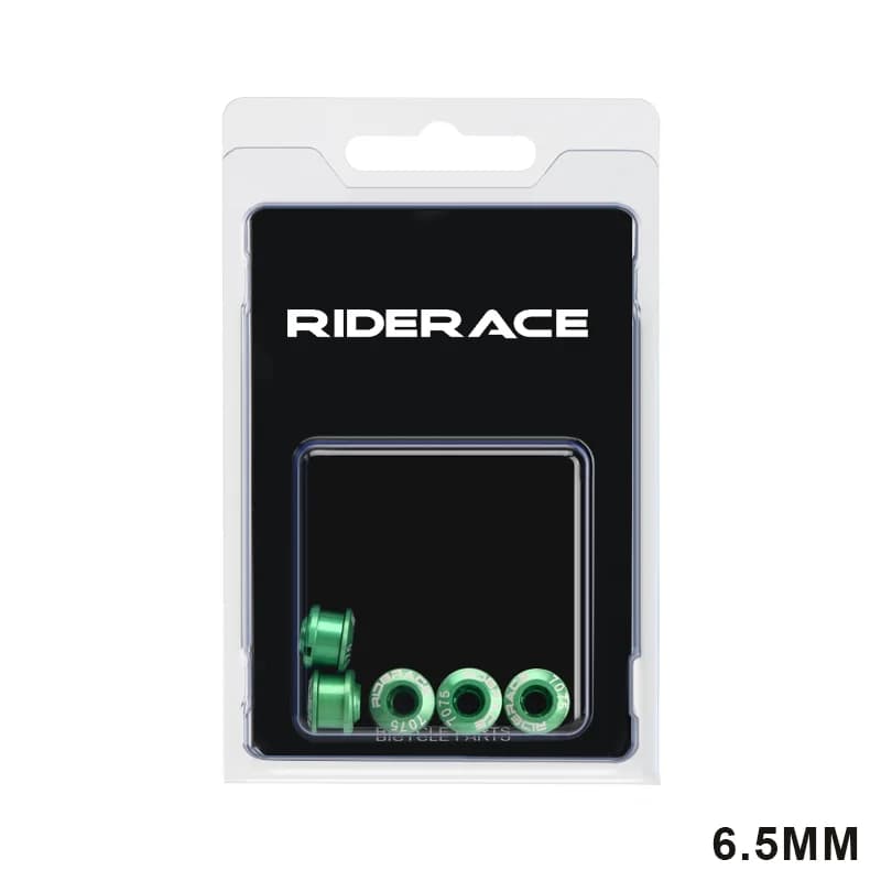 Riderace 7075 alumínium lánckerékcsavar M8 (5 db) – 6,5 mm zöld