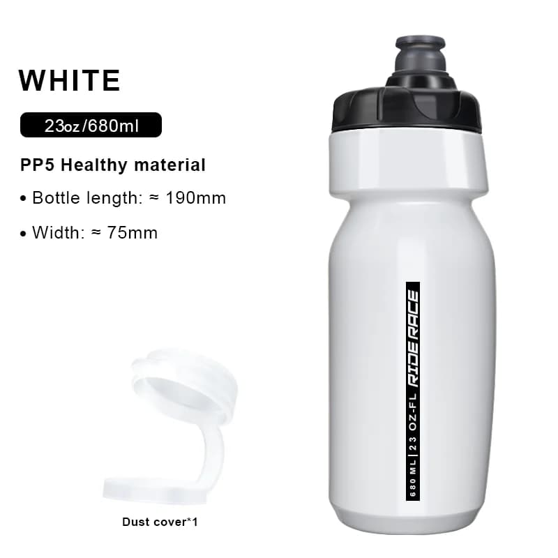 Riderace nagy űrtartalmú sportkulacs, 680 ml – fehér