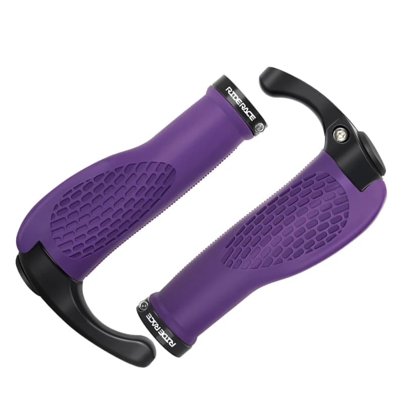 Riderace kétoldalt rögzíthető ergonomikus gumi markolat – lila