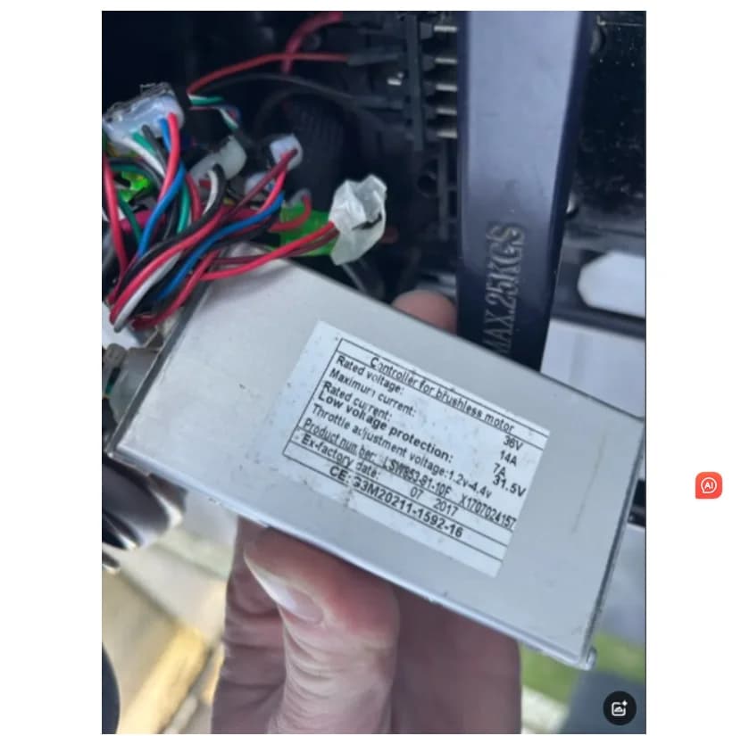 Kefe nélküli motorvezérlő LSW853-91-10F, 36 V 14 A