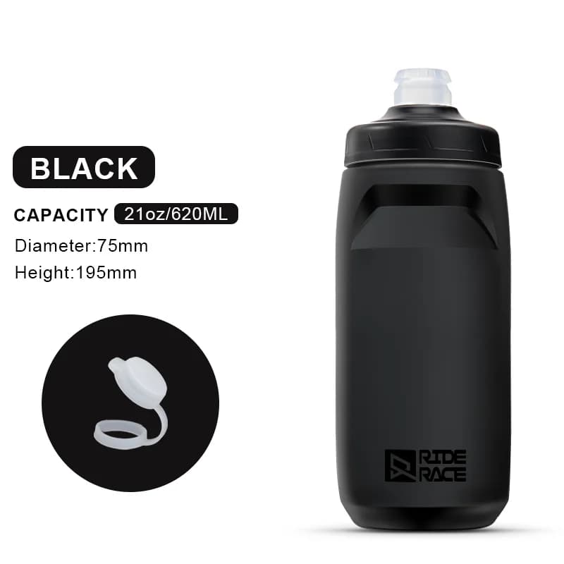 Nagy űrtartalmú sportkulacs, 620/750 ml – fekete 620 ml