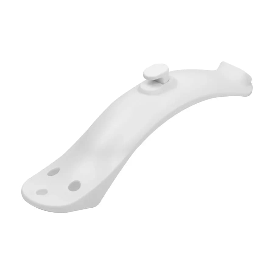 Hátsó sárvédő tartóval és figyelmeztető lámpával Xiaomi M365, Pro, 1S rollerhez – fehér hátsó fender