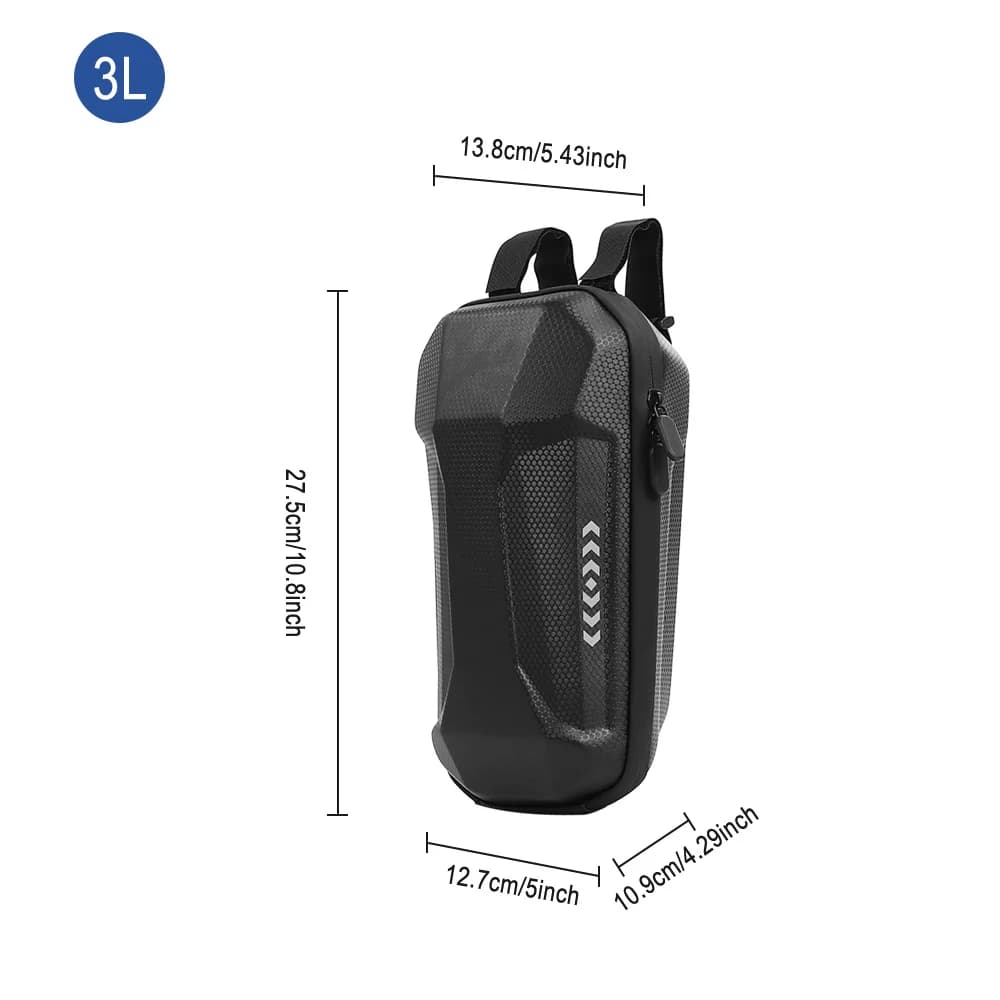 Keményhéjú vízálló első táska 2/3 l, Inokim OX, OXO és Ninebot F20, F30, F40 rollerhez – 3L