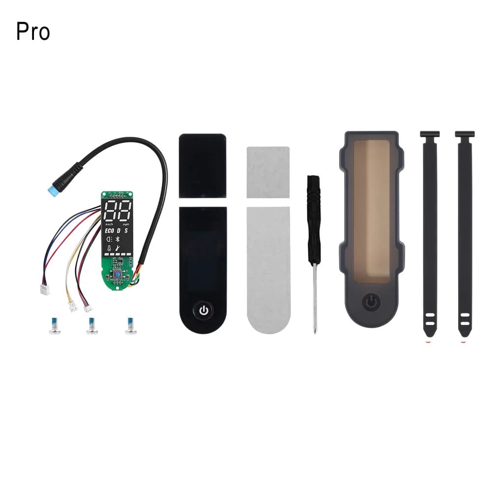 Szilikon kijelzővédő rögzítőpánttal Xiaomi M365 Pro, Pro 2 rollerhez – pro fekete