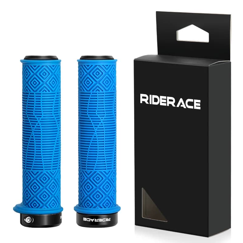 Riderace ergonomikus TPR markolat szarvval – kék