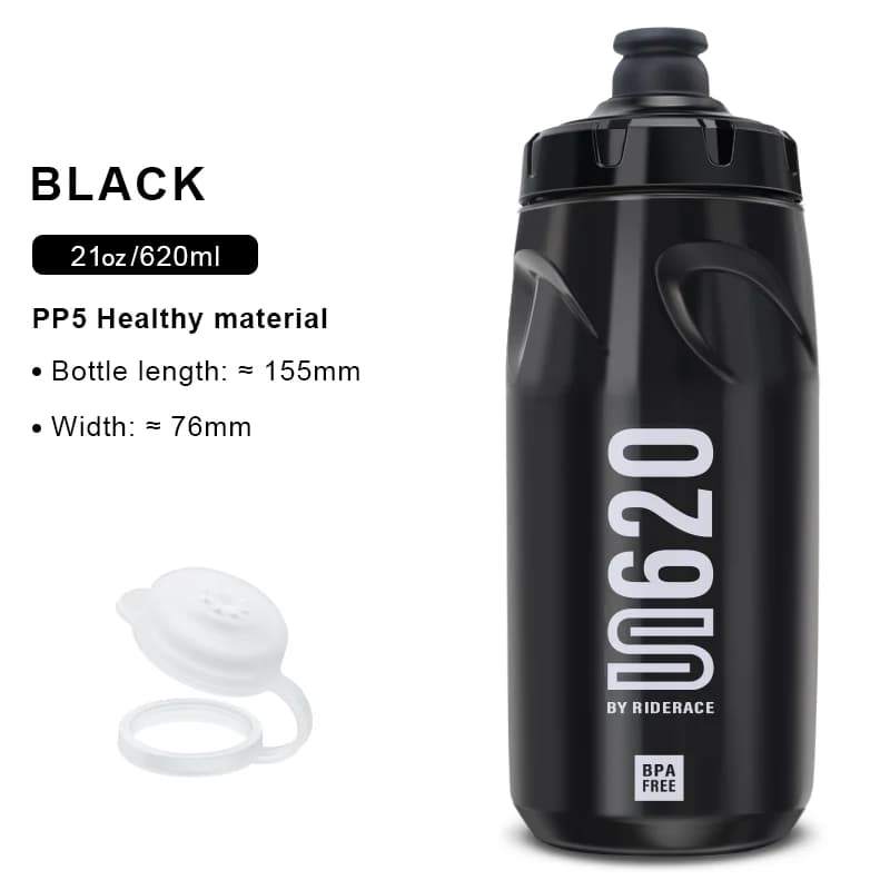 Riderace BPA-mentes sportkulacs, 620 ml – fekete