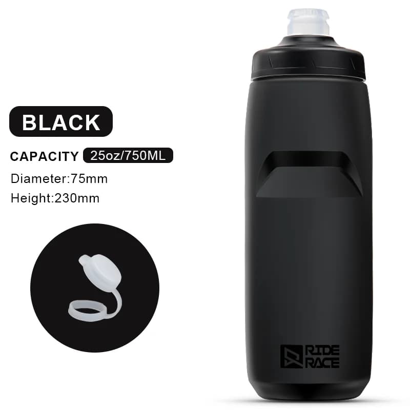 Nagy űrtartalmú sportkulacs, 620/750 ml – fekete 750 ml