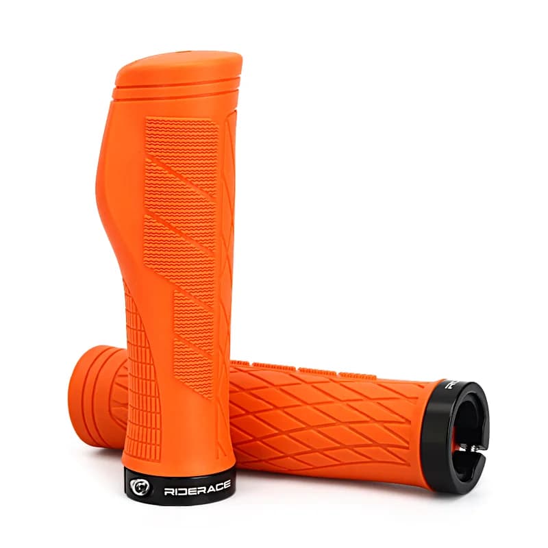 Riderace csavarral rögzíthető puha TPR markolat – narancs