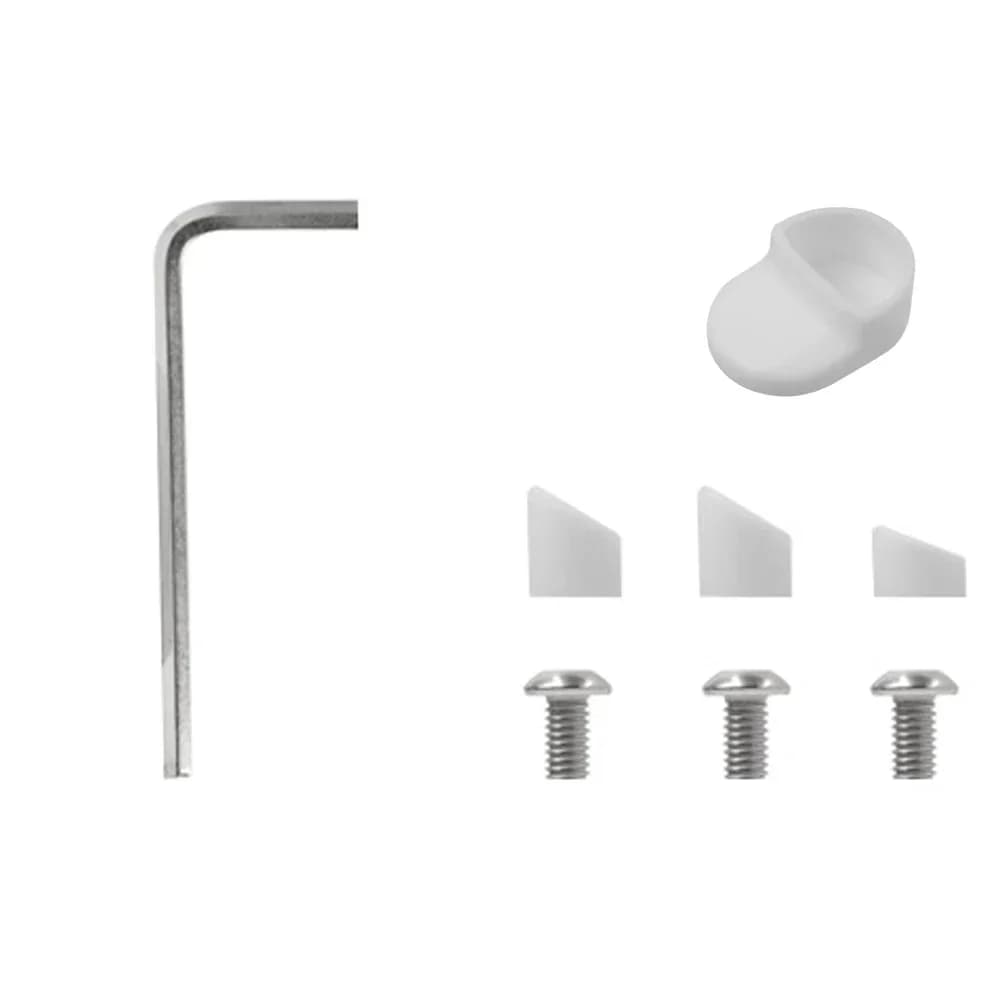 Hátsó sárvédő-készlet lámpával, tartóval és fényvisszaverővel Xiaomi M365, Pro 2, 1S, Mi 3 rollerhez – fehér dust plug