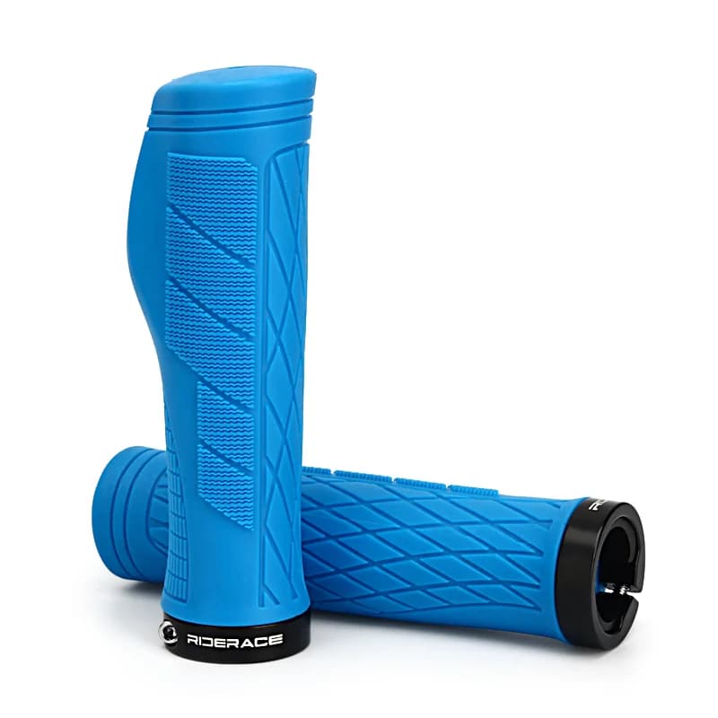 Riderace csavarral rögzíthető puha TPR markolat – kék MIST