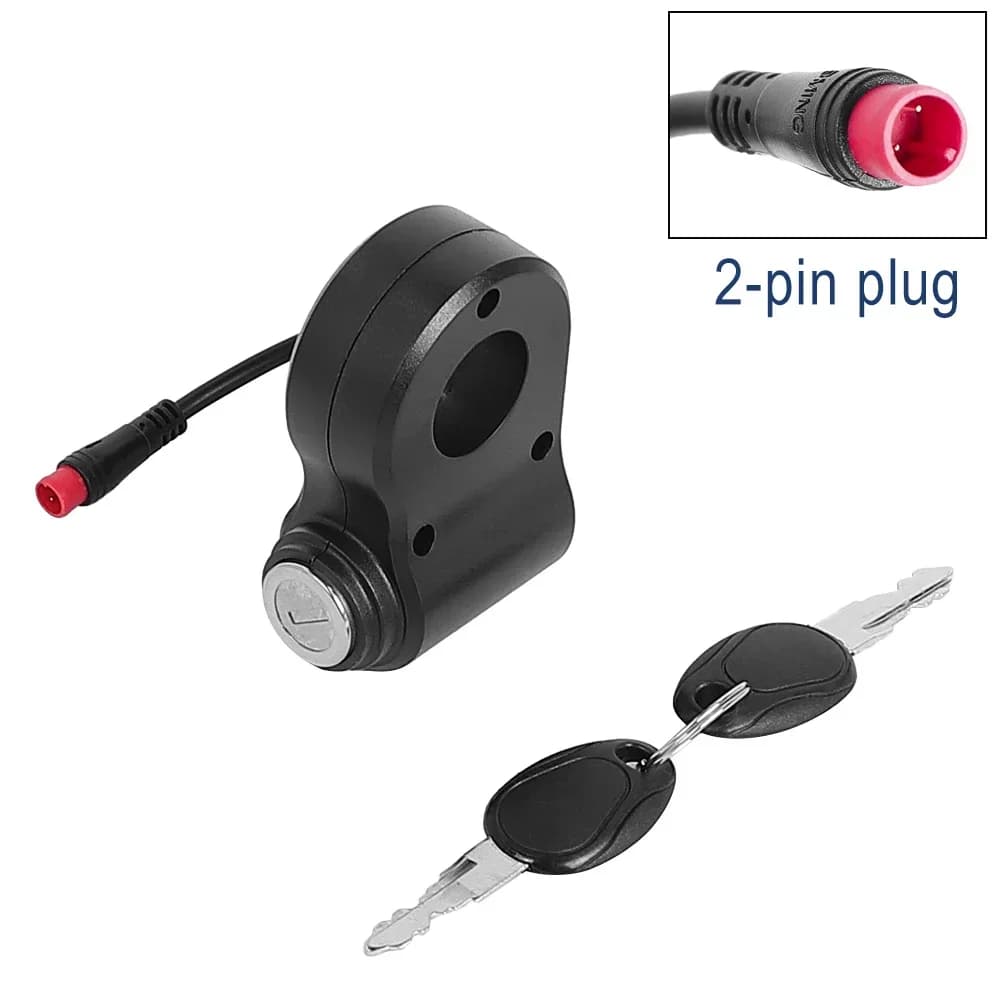 Kulcsos gyújtáskapcsoló és gázkar Kukirin G2 Pro és G2 Max rollerhez, 2 tűs
