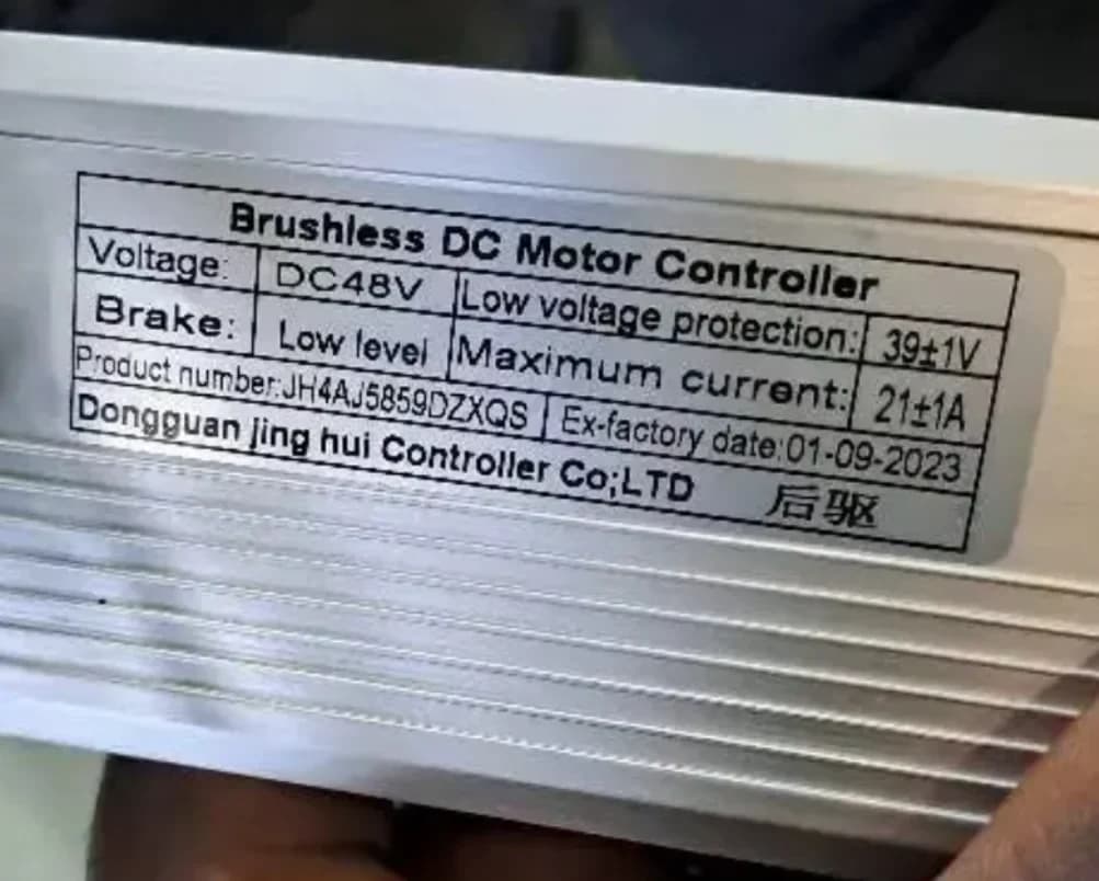 Kefe nélküli motorvezérlő JH4AJ5859DZXQS, 48 V 21 A
