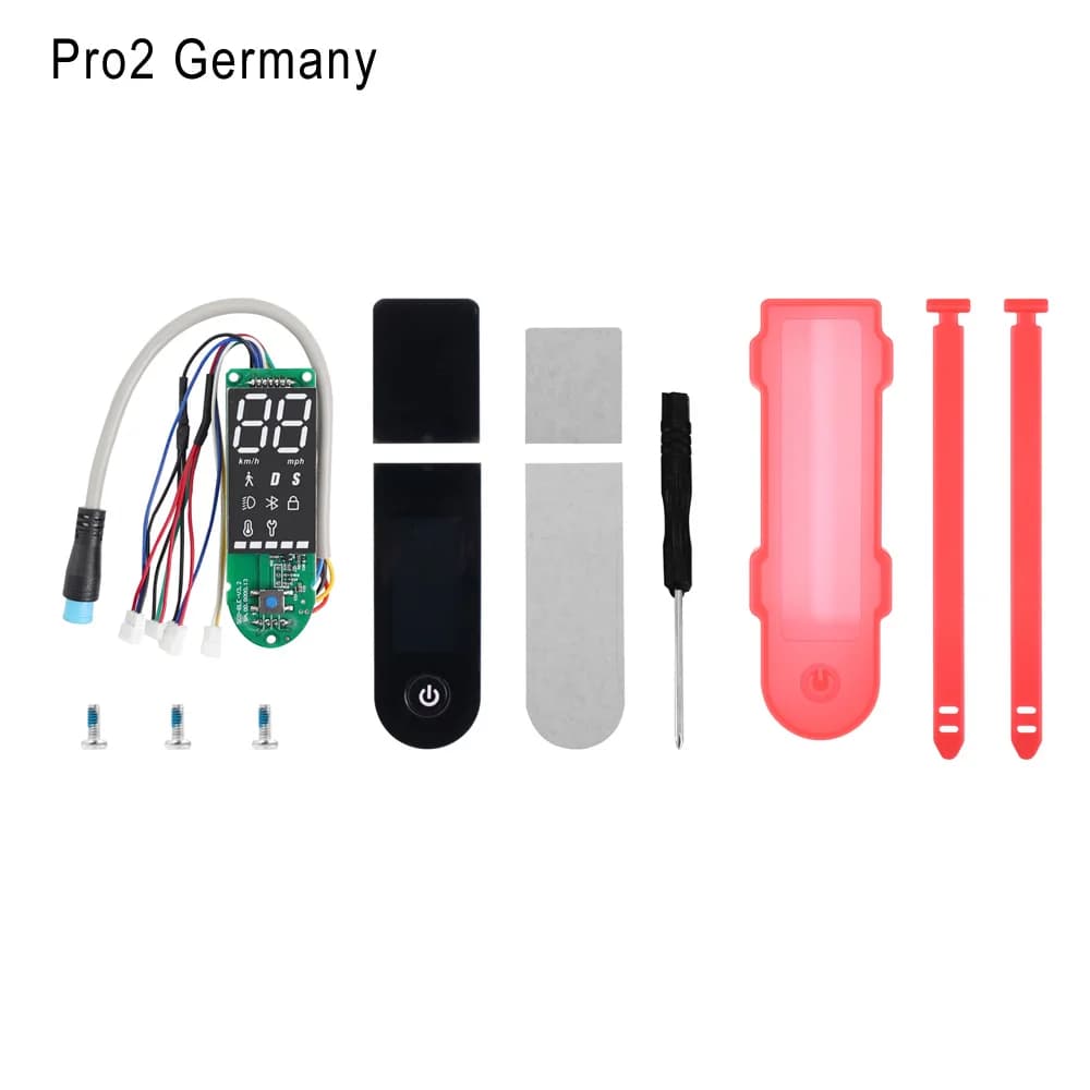 Szilikon kijelzővédő rögzítőpánttal Xiaomi M365 Pro, Pro 2 rollerhez – pro2 germany piros